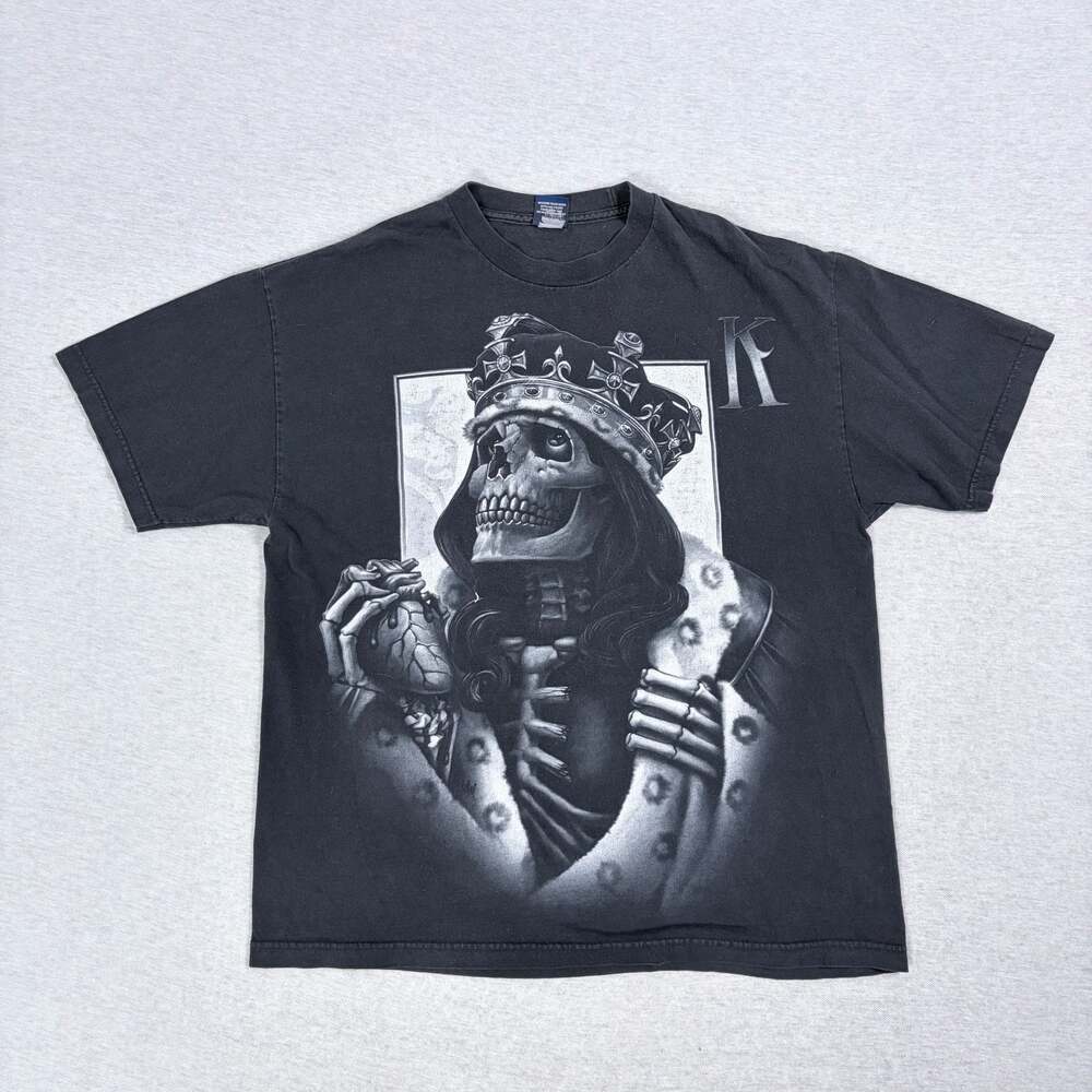 Ogabel Heartless King Graphic Tee Black T-Shirt